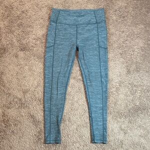VS Blue Striped High-Waisted Leggings